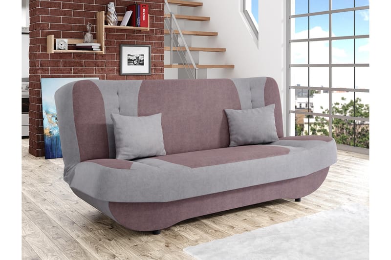 Burralla Sovesofa 2-seter - Grå/Rosa - Møbler - Sofaer - Sovesofaer