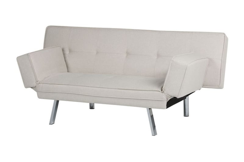 Cathleen Sovesofa 3-seter - Beige/Sølv - Møbler - Sofaer - Sovesofaer