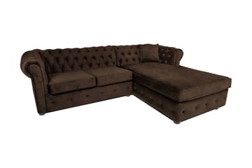 Chesterfield Deluxe Sovesofa 2-seters med Sjeselong