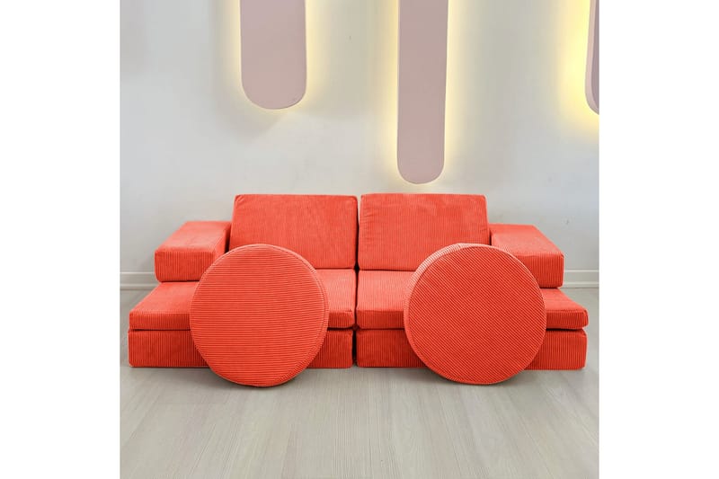 Deliones Sovesofa - Oransje - Møbler - Sofaer - Sovesofaer