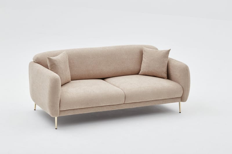 Devika Sovesofa 3-seter - Beige - Møbler - Sofaer - Sovesofaer