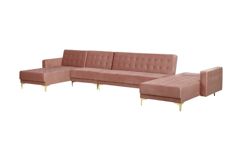 Divansovesofa ABERDEEN Rosa - Rosa - Møbler - Sofaer - Sovesofaer