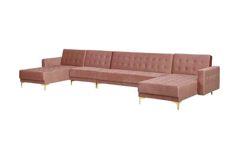 Divansovesofa ABERDEEN Rosa - Rosa - Møbler - Sofaer - Sovesofaer