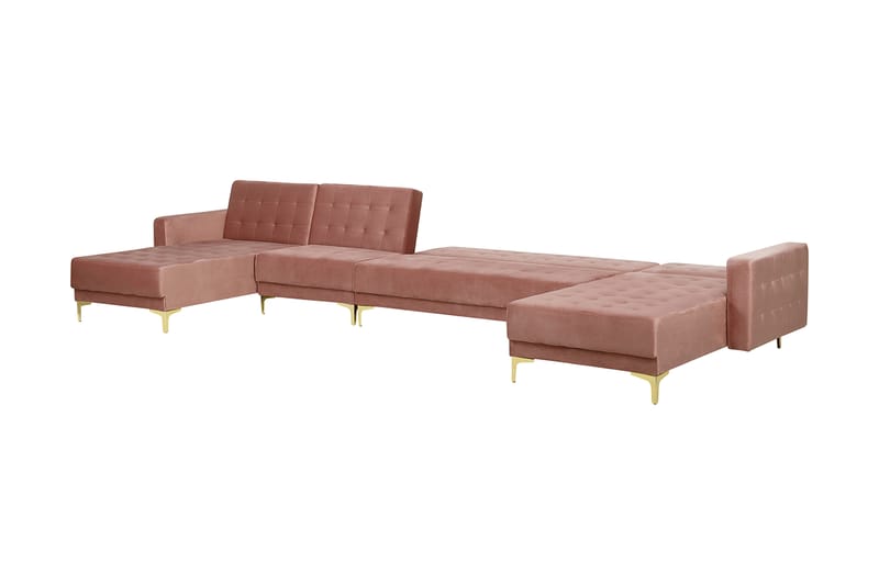 Divansovesofa ABERDEEN Rosa - Rosa - Møbler - Sofaer - Sovesofaer