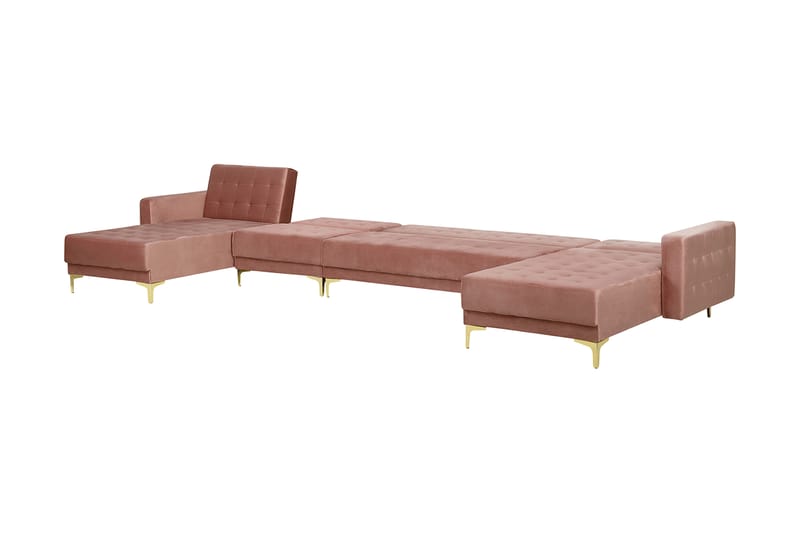 Divansovesofa ABERDEEN Rosa - Rosa - Møbler - Sofaer - Sovesofaer