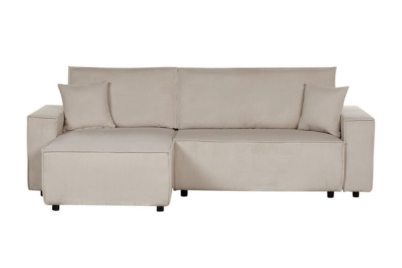 Dyshawn Hjørnesovesofa 2-seter - Beige/Svart - Møbler - Sofaer - Sovesofaer