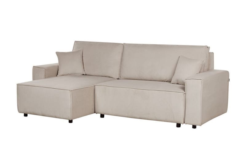 Dyshawn Hjørnesovesofa 2-seter - Beige/Svart - Møbler - Sofaer - Sovesofaer