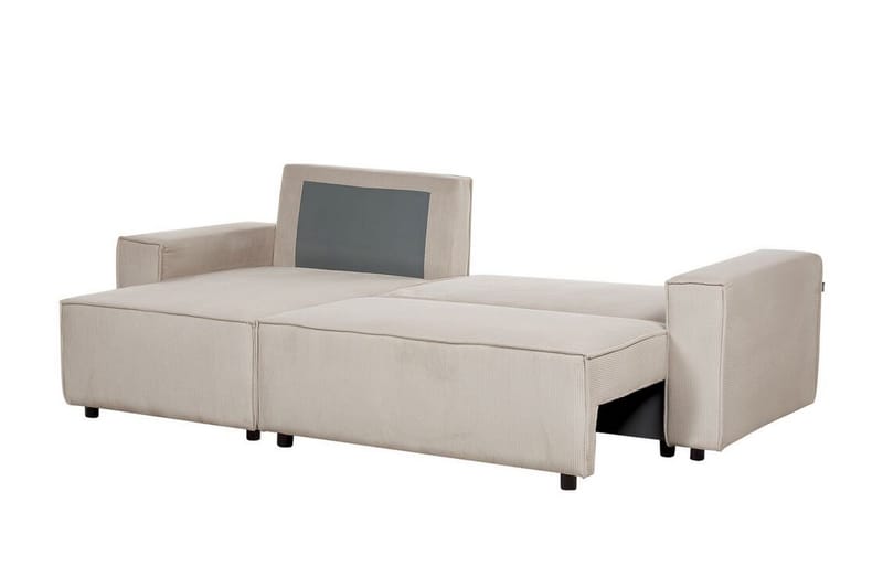 Dyshawn Hjørnesovesofa 2-seter - Beige/Svart - Møbler - Sofaer - Sovesofaer