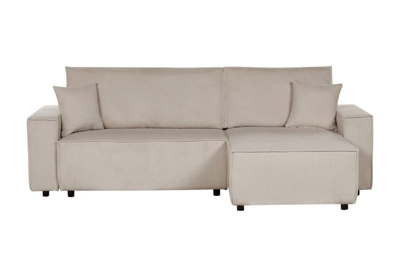 Dyshawn Hjørnesovesofa 2-seter - Beige/Svart - Møbler - Sofaer - Sovesofaer