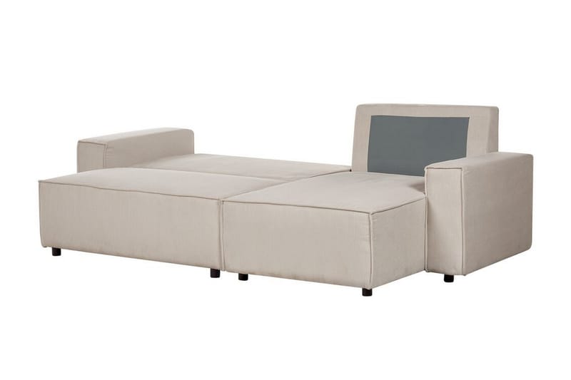 Dyshawn Hjørnesovesofa 2-seter - Beige/Svart - Møbler - Sofaer - Sovesofaer