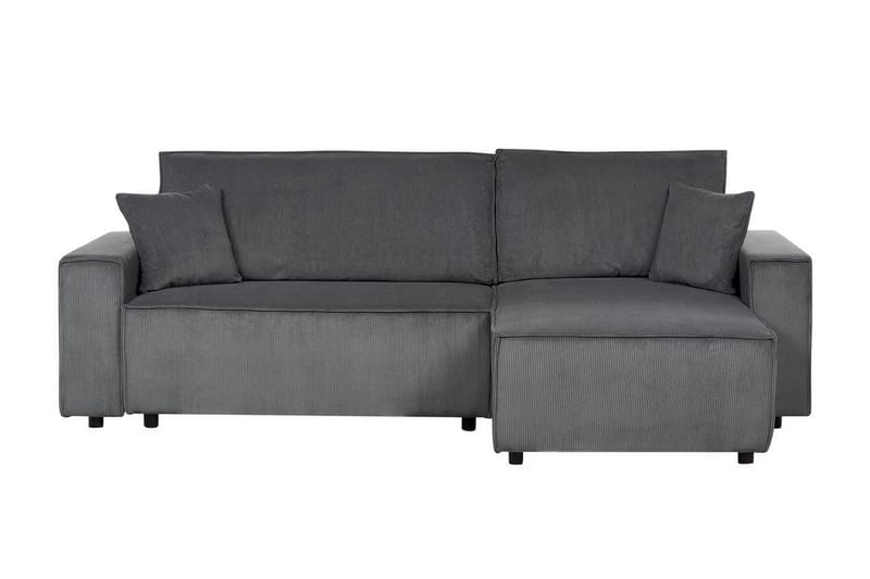 Dyshawn Hjørnesovesofa 2-seter - Grå/Svart - Møbler - Sofaer - Sovesofaer