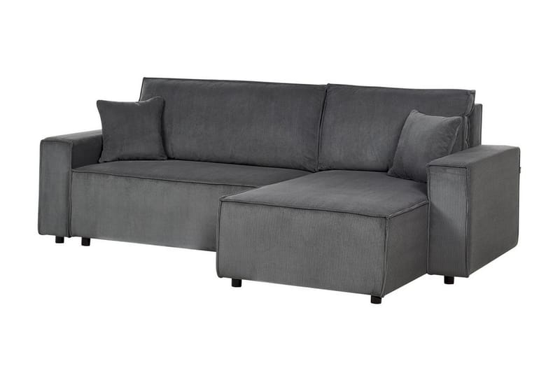 Dyshawn Hjørnesovesofa 2-seter - Grå/Svart - Møbler - Sofaer - Sovesofaer