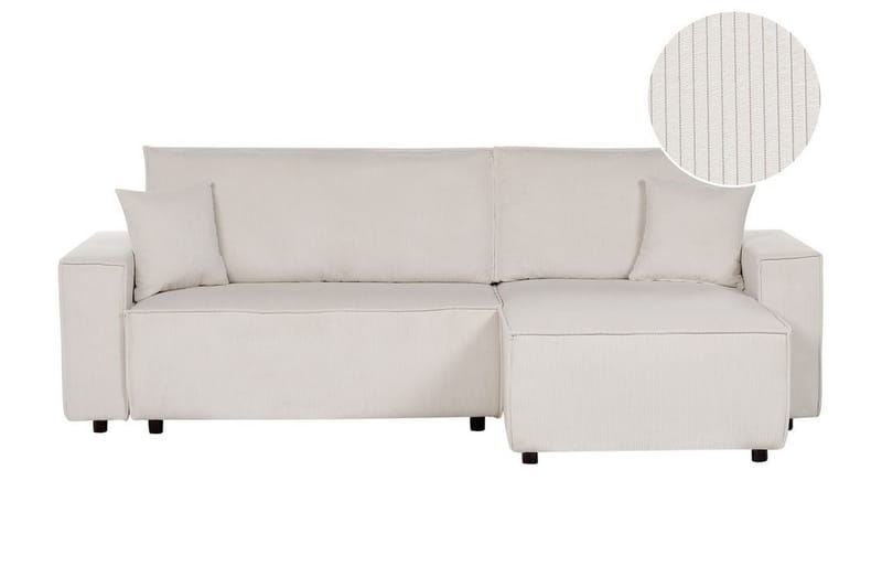 Dyshawn Hjørnesovesofa 2-seter - Hvit/Svart - Møbler - Sofaer - Sovesofaer