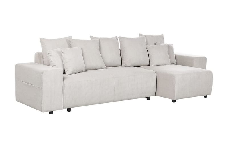 Dysis Hjørnesovesofa 3-seter - Beige/Svart - Møbler - Sofaer - Sovesofaer