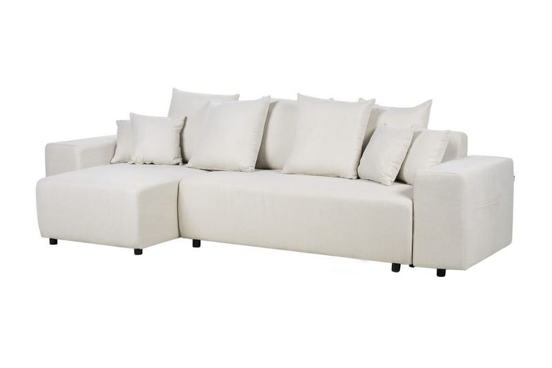 Dysis Hjørnesovesofa 3-seter - Beige/Svart - Møbler - Sofaer - Sovesofaer