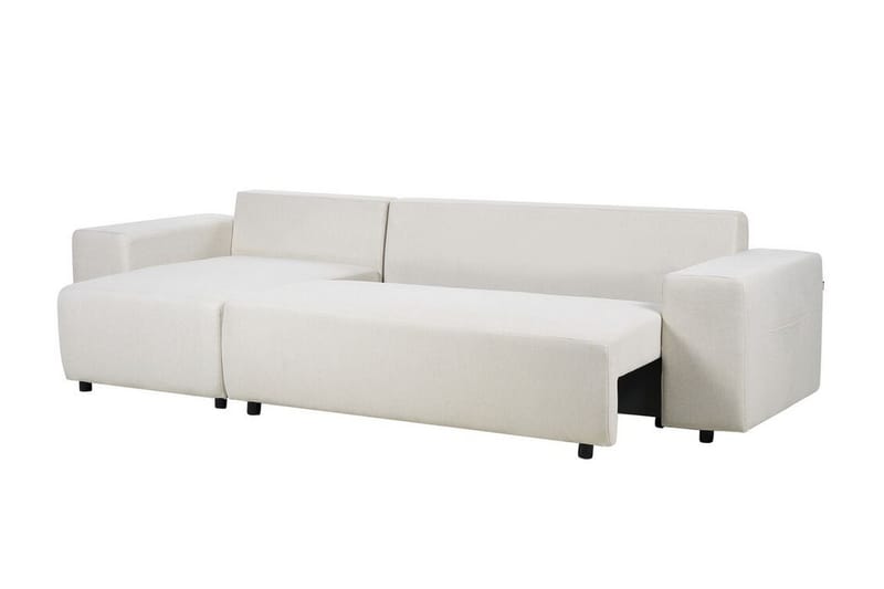 Dysis Hjørnesovesofa 3-seter - Beige/Svart - Møbler - Sofaer - Sovesofaer