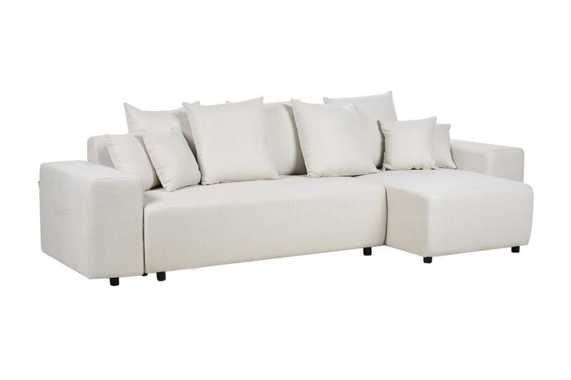 Dysis Hjørnesovesofa 3-seter - Beige/Svart - Møbler - Sofaer - Sovesofaer