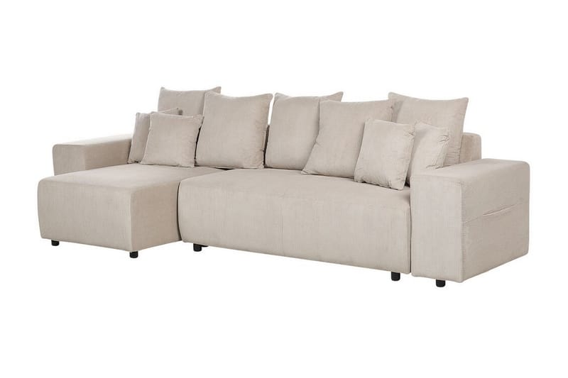 Dysis Hjørnesovesofa 3-seter - Taupe/Svart - Møbler - Sofaer - Sovesofaer