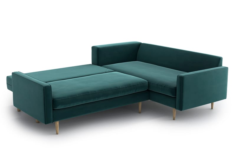 Esmeralde Sovesofa med Divan - Turkis - Møbler - Sofaer - Sovesofaer