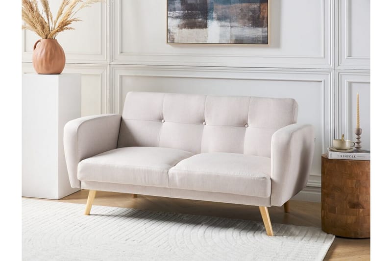 Feliks Sovesofa 2-seter - Beige/Lyst tre - Møbler - Sofaer - Sovesofaer