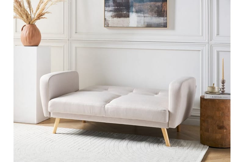 Feliks Sovesofa 2-seter - Beige/Lyst tre - Møbler - Sofaer - Sovesofaer