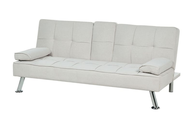 Ferne Sovesofa 3-seter - Beige/Sølv - Møbler - Sofaer - Sovesofaer