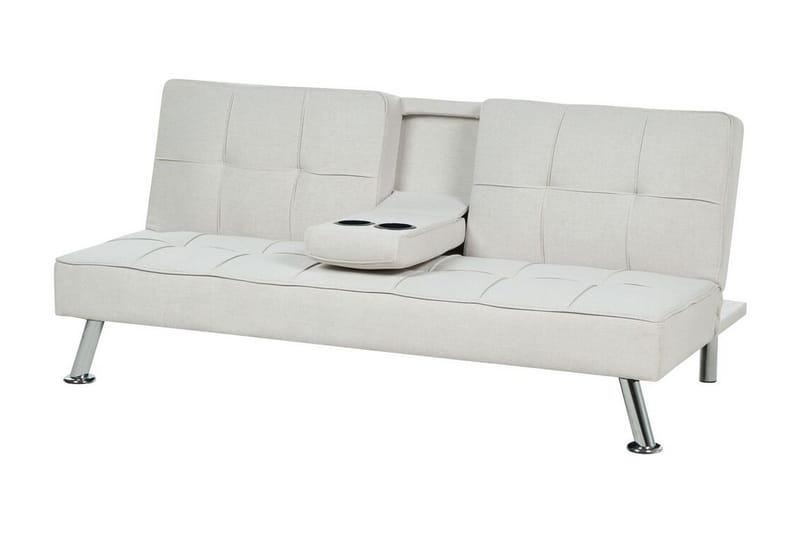 Ferne Sovesofa 3-seter - Beige/Sølv - Møbler - Sofaer - Sovesofaer