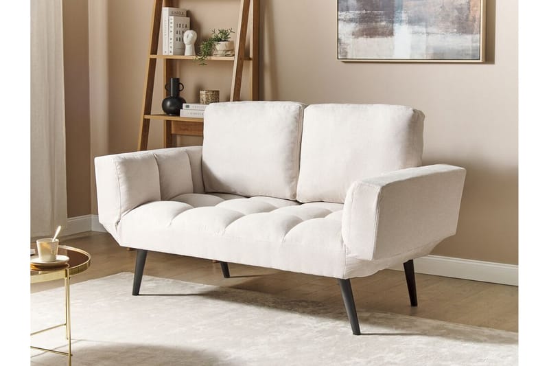 Ferrel Sovesofa 2-seter - Beige/Svart - Møbler - Sofaer - Sovesofaer