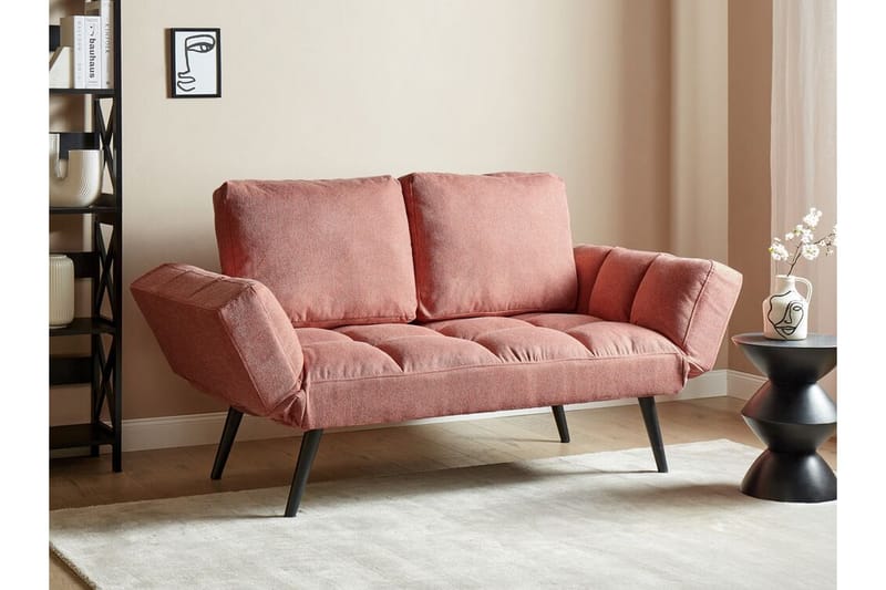 Ferrel Sovesofa 2-seter - Rosa/Svart - Møbler - Sofaer - Sovesofaer