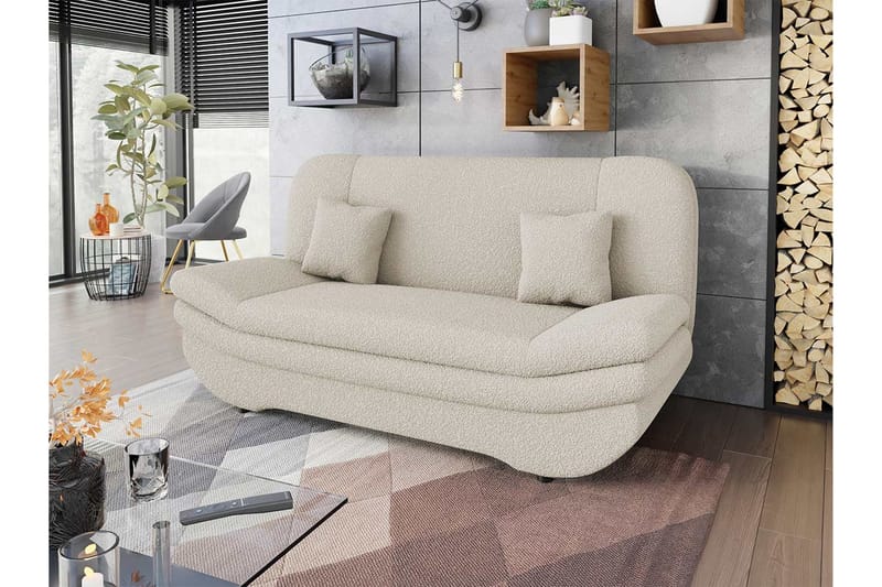 Figurelle Sovesofa 2-seter - Beige - Møbler - Sofaer - Sovesofaer