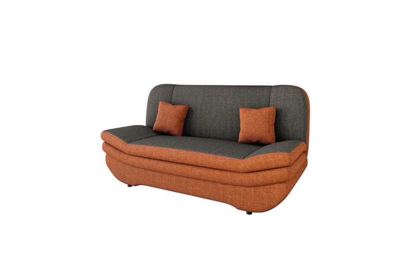 Figurelle Sovesofa 2-seter - Grå/Oransje - Møbler - Sofaer - Sovesofaer