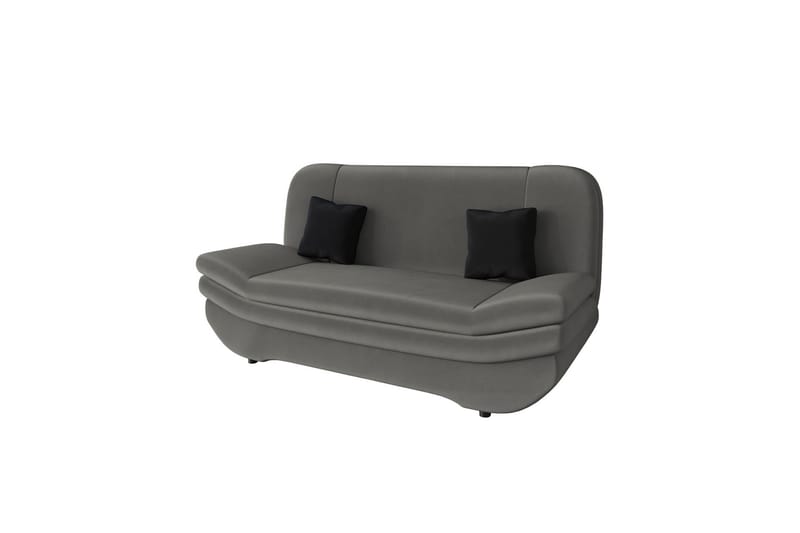 Figurelle Sovesofa 2-seter - Grå/Svart - Møbler - Sofaer - Sovesofaer