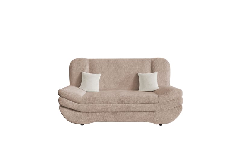 Figurelle Sovesofa 2-seter - Rosa/Beige - Møbler - Sofaer - Sovesofaer