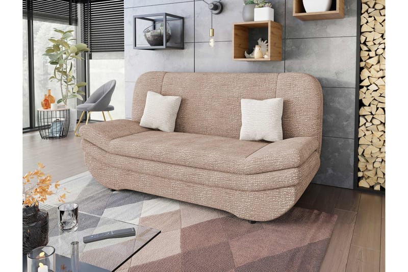 Figurelle Sovesofa 2-seter - Rosa/Beige - Møbler - Sofaer - Sovesofaer