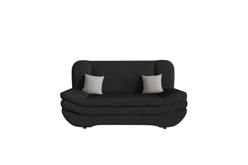 Figurelle Sovesofa 2-seter - Svart/Grå - Møbler - Sofaer - Sovesofaer