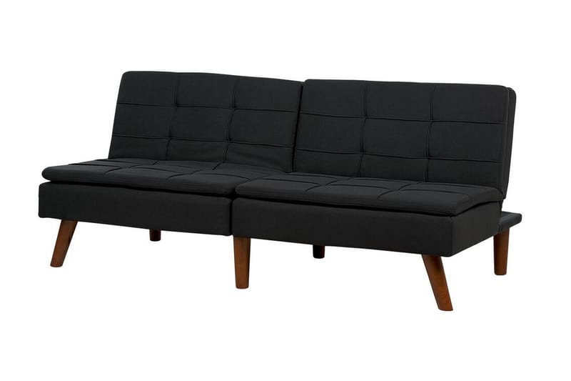 Finan Sovesofa 3-seter - Svart/Mørkt tre - Møbler - Sofaer - Sovesofaer