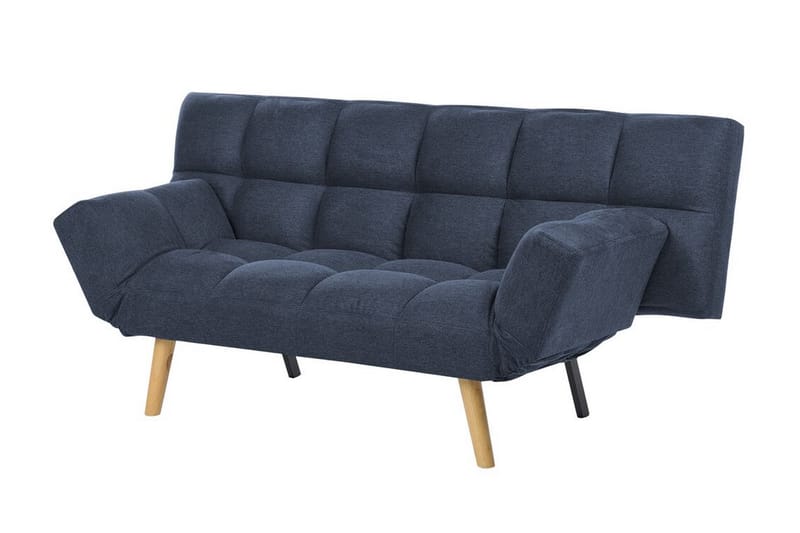 Fiora Sovesofa 3-seter - Blå/Lyst tre - Møbler - Sofaer - Sovesofaer