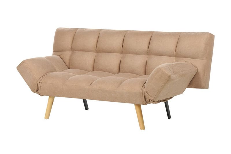 Fiora Sovesofa 3-seter - Brun/Lyst tre - Møbler - Sofaer - Sovesofaer