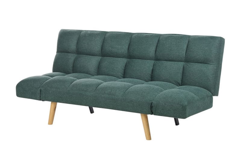 Fiora Sovesofa 3-seter - Grønn/Lyst tre - Møbler - Sofaer - Sovesofaer