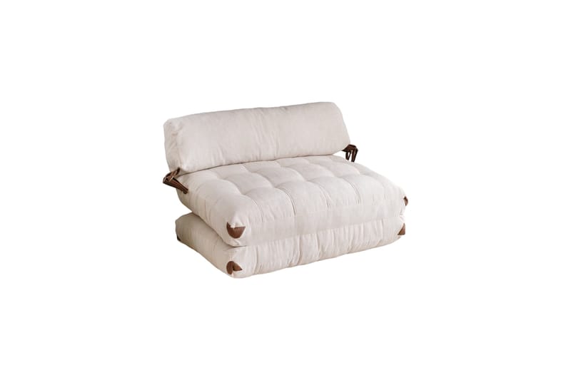 Fold Teddy Sovesofa Hvit - Hvit - Møbler - Sofaer - Sovesofaer