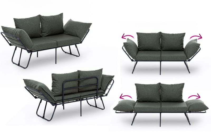 Giancarlo Sovesofa 2-seter - Grønn - Møbler - Sofaer - Sovesofaer