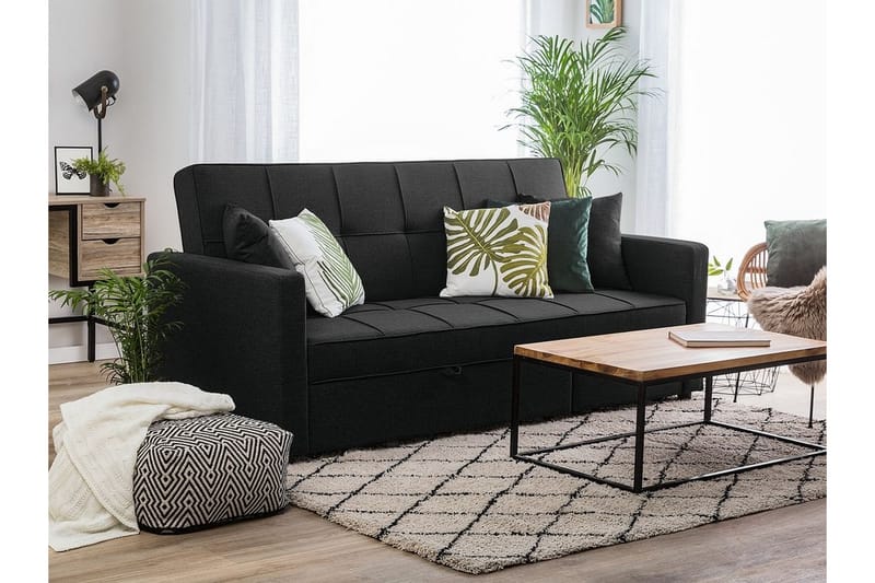 Glomma Sovesofa 207 cm - Svart - Møbler - Sofaer - Sovesofaer