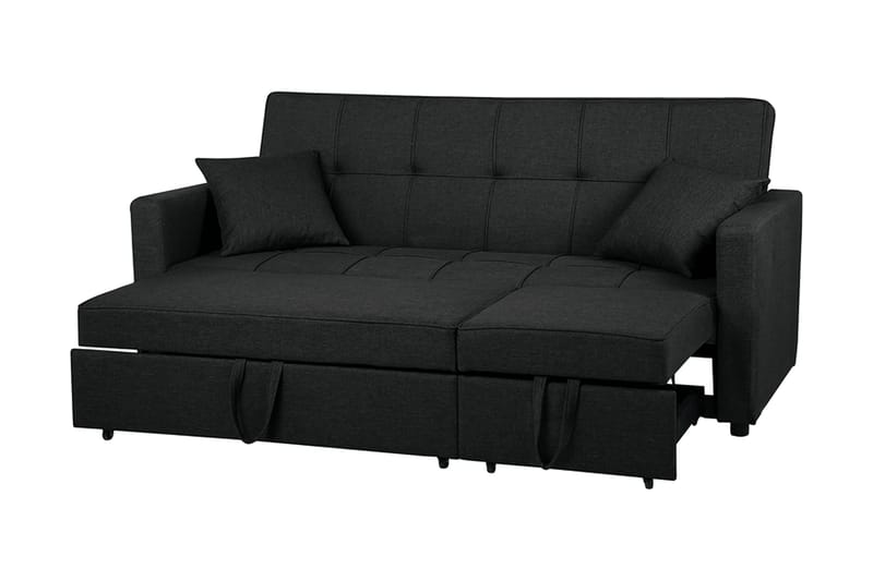 Glomma Sovesofa 207 cm - Svart - Møbler - Sofaer - Sovesofaer