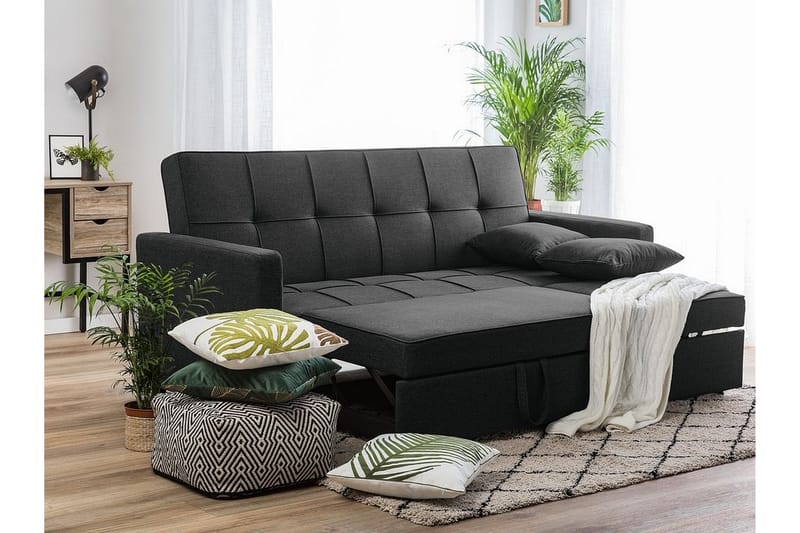 Glomma Sovesofa 207 cm - Svart - Møbler - Sofaer - Sovesofaer