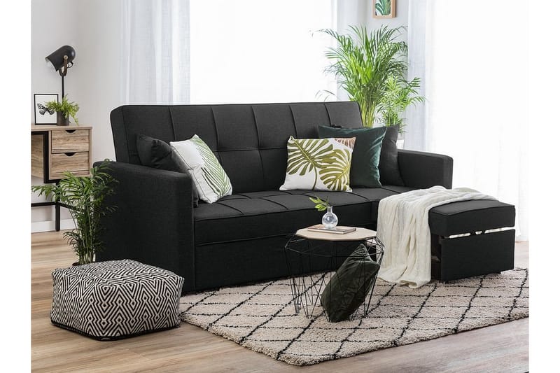 Glomma Sovesofa 207 cm - Svart - Møbler - Sofaer - Sovesofaer