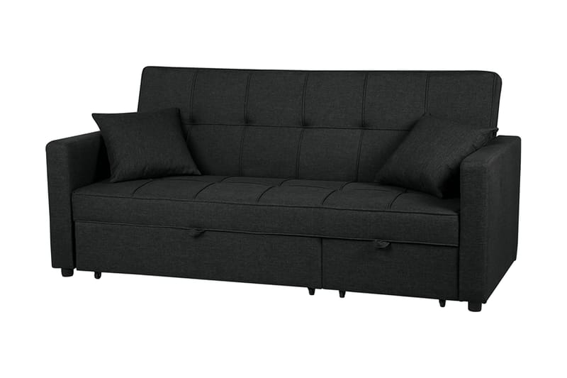 Glomma Sovesofa 207 cm - Svart - Møbler - Sofaer - Sovesofaer