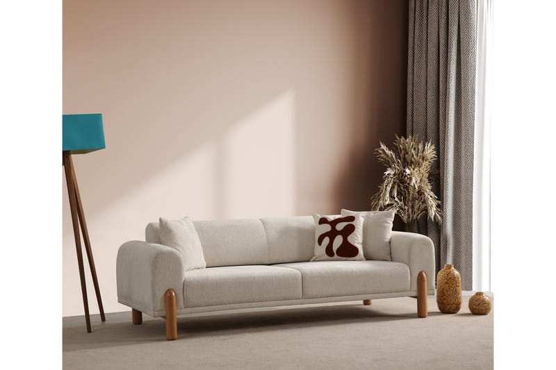 Godiva Sovesofa 3-seter - Krem - Møbler - Sofaer - Sovesofaer