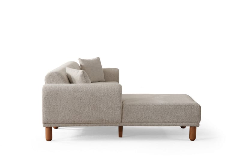 Godiva Sovesofa med Sjeselong 3-seter - Krem - Møbler - Sofaer - Sovesofaer