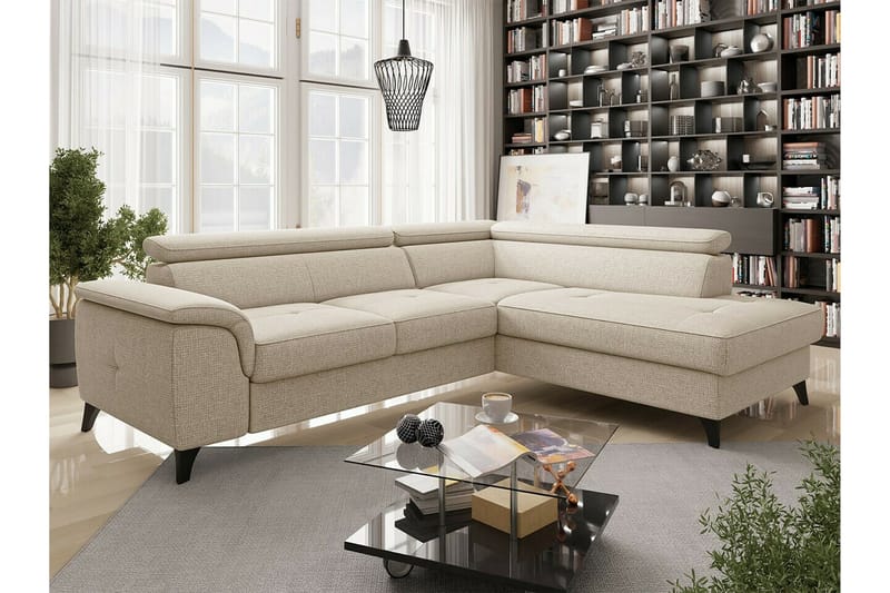 Graystone 3-seters Hjørnesovesofa - Beige - Møbler - Sofaer - Sovesofaer