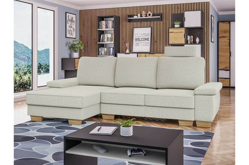 Graystone 3-seters Hjørnesovesofa - Beige - Møbler - Sofaer - Sovesofaer